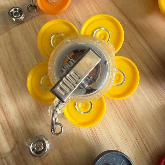 Seasonal Retractable ID Badge Holders Set Of 7 Snowman Scarecrow Xmas Lights Pum - Picture 7 of 9